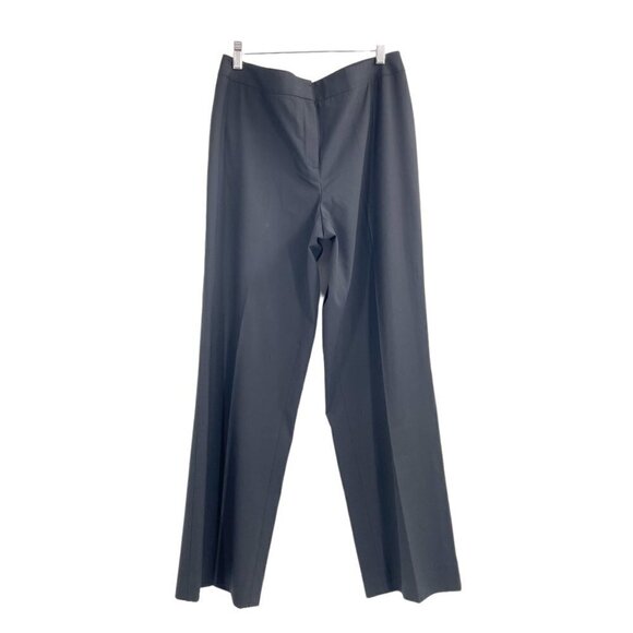 Lafayette Black Wool Black High Rise Career Pants Womens Size 10 Stretch Office - Picture 1 of 8